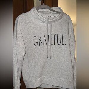 Grateful large neck grey sweatshirt